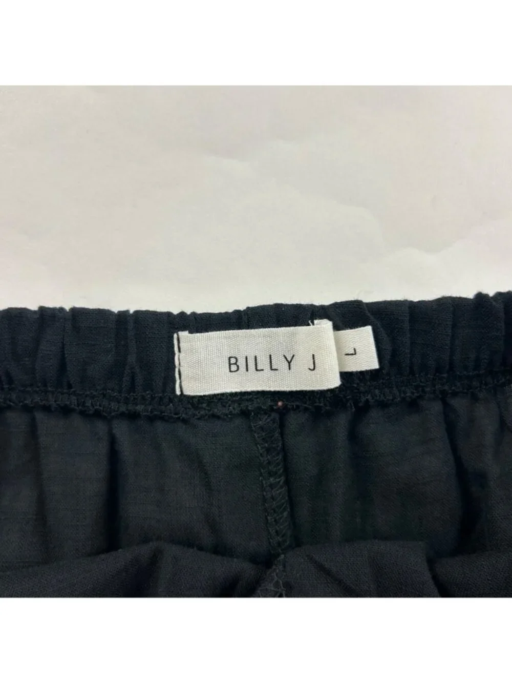 Billy J Black Lightweight Cotton Pull On Wide Leg Lounge Pant L - Picture 5 of 8
